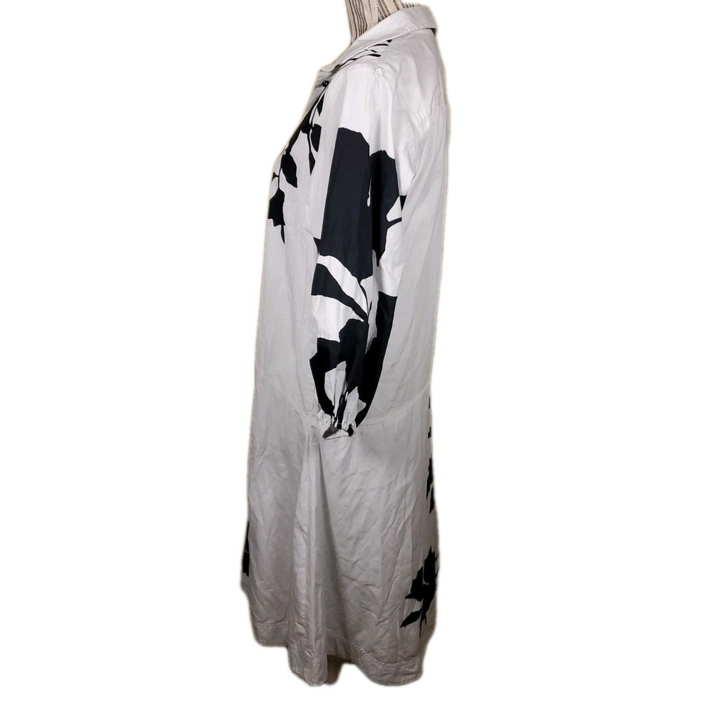 Anthropologie J.Faulkner Maeve Black  White Shirt Dress Oversize XS Artistic - Picture 5 of 15